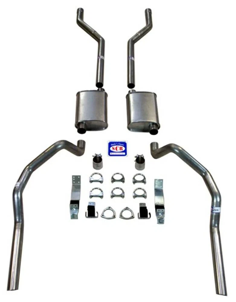 Fits 1967 - 1969 Camaro 2-1_2_ Exhaust System with Small Block with Long Style Headers 23017